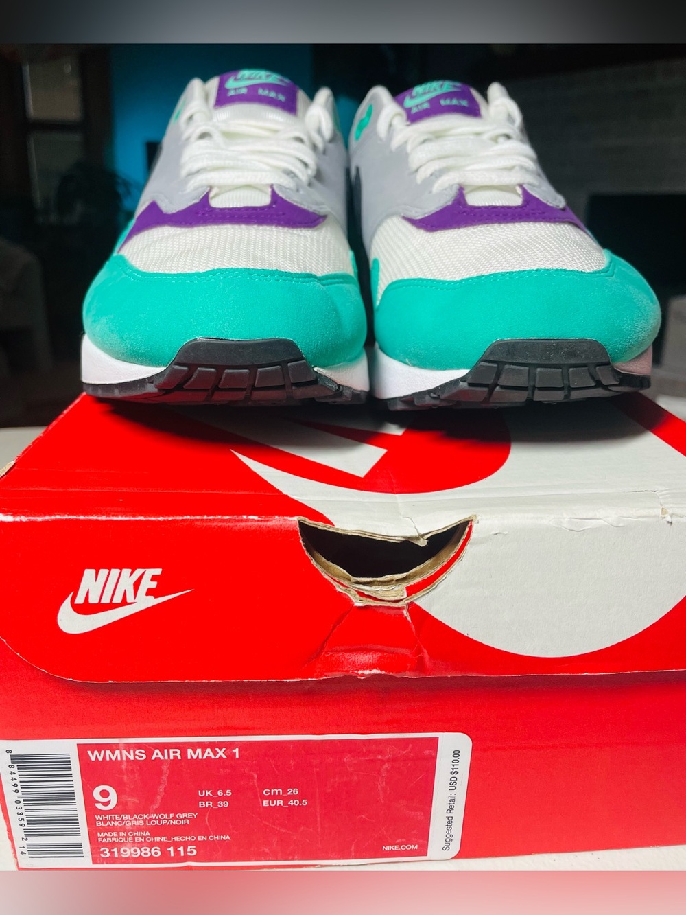 Nike Air Max 1
Clear Emerald
9W
7.5M - Picture 10 of 13